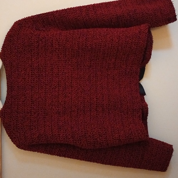 RED BOUCLE JACKET IN EXCELLENT CONDITION, NO COLLAR, VINTAGE, LOVELY - Picture 8 of 8